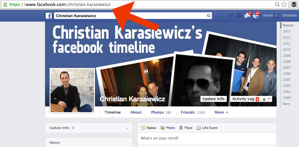 how to get your facebook profile url