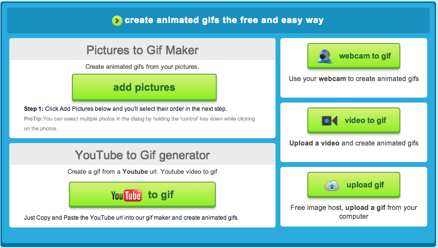 Animated GIF tools - Make a GIF