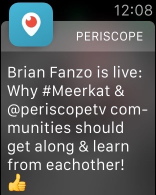 Periscope on Apple Watch