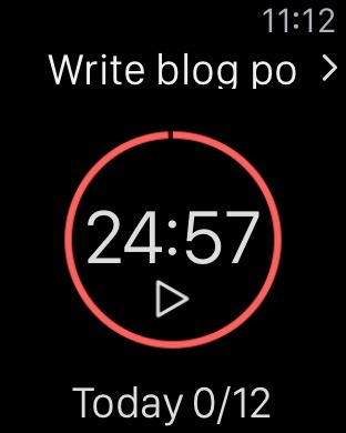 Pomodoro Timer on Apple Watch