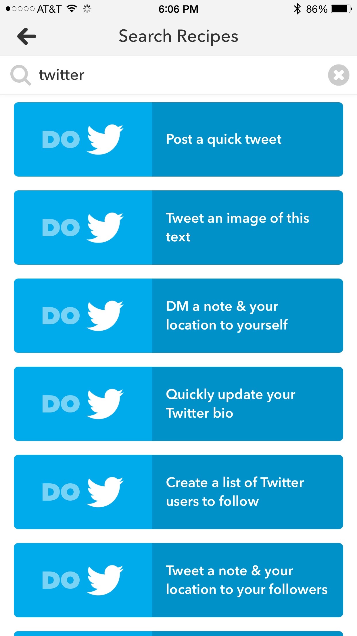 Twitter and Do Note by IFTTT