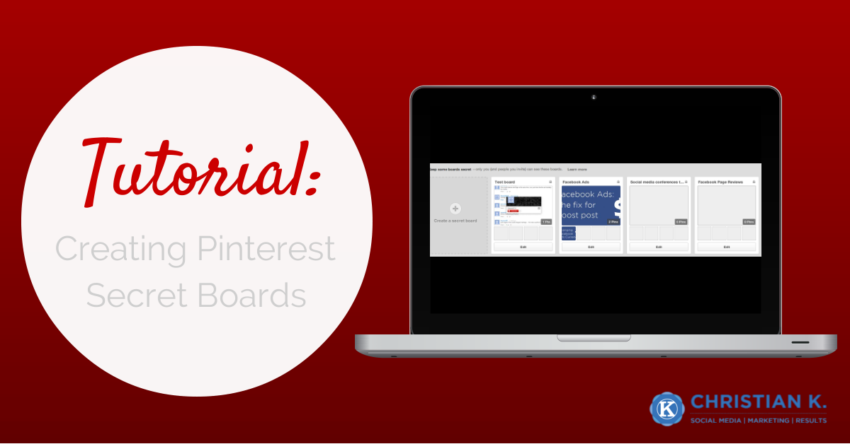 Video - Creating Pinterest secret boards to surprise your competition